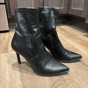 Steve Madden Black Heeled Stiletto Ankle Boots